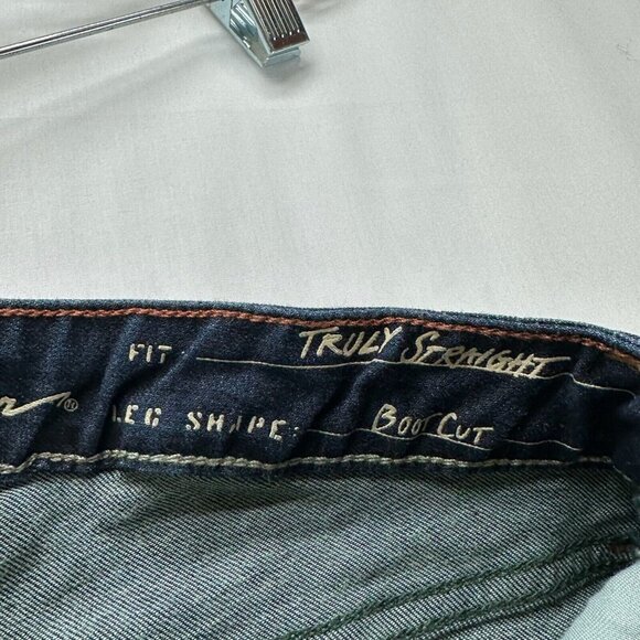 Eddie Bauer Jeans Women Size 0 Truly Straight Bootcut Low Rise Denim Blue - Picture 8 of 12